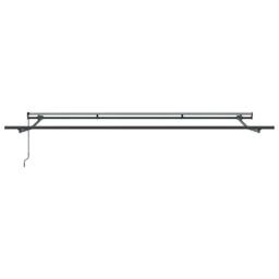 Berkfield Home Manual Retractable Awning Anthracite & White 400x300 cm in Black - thumbnail 7