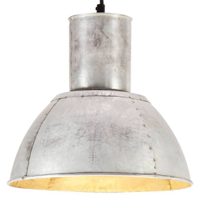 Berkfield Home Hanging Lamp 25 W Silver Round 28.5 cm E27 - image 1
