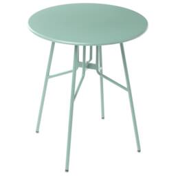 Wyld and Coco 64cm Round Iron Garden Table Light Green - thumbnail 2
