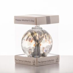 Sienna Glass Mother's Day 10cm Spirit Ball Pastel Silver - thumbnail 2