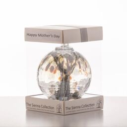 Sienna Glass Mother's Day 10cm Spirit Ball Pastel Silver - thumbnail 1