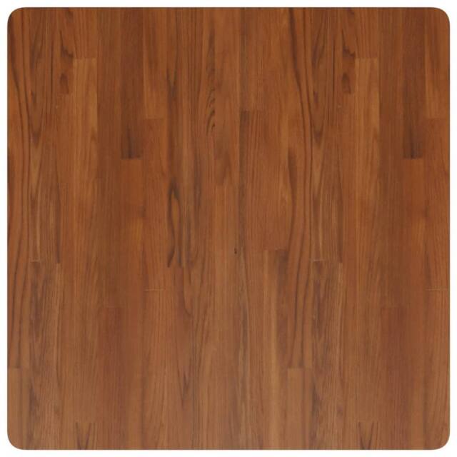 Berkfield Home Square Table Top Dark Brown 80x80x4cm Treated Solid Wood Oak - Size: 80 x 80 x 4 cm - image 1