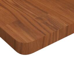 Berkfield Home Square Table Top Dark Brown 80x80x4cm Treated Solid Wood Oak - Size: 80 x 80 x 4 cm - thumbnail 3