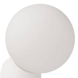 Wyld and Coco 2-Pack White Resin Opaque Glass Globe Wall Lamps Vintage Style - thumbnail 6