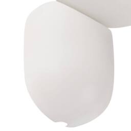 Wyld and Coco 2-Pack White Resin Opaque Glass Globe Wall Lamps Vintage Style - thumbnail 7