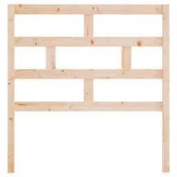 Berkfield Home Bed Headboard 106x4x100 cm Solid Wood Pine in Brown - Size: 106 x 4 x 100 cm - thumbnail 4