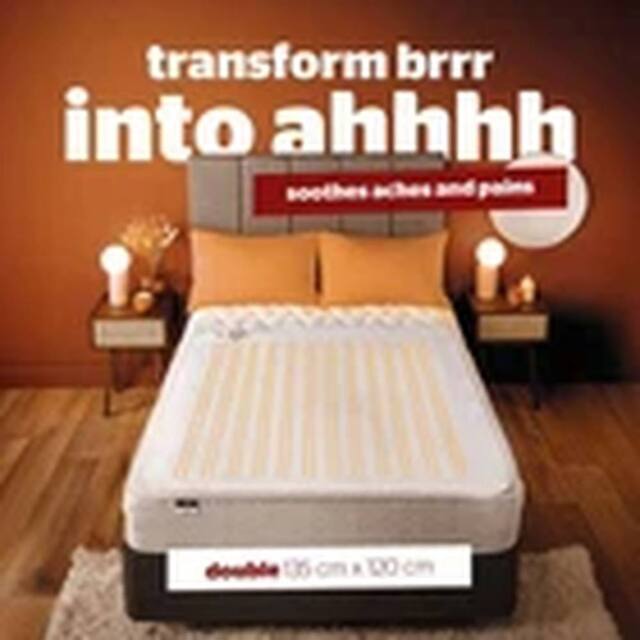 EONLION Winter Warmer Electric Blanket Heated Under Blanket Double in White - image 1