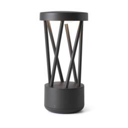 Netlighting Twist Outdoor Led Dark Grey Pedestal Lamp 10W 3000K IP65 - thumbnail 1
