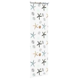 Berkfield Home Shower Roller Blind 70x240 cm Fabric Width 66 cm in Black - thumbnail 4
