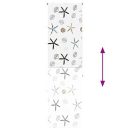 Berkfield Home Shower Roller Blind 70x240 cm Fabric Width 66 cm in Black - thumbnail 5