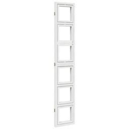 Berkfield Home Room Divider 3 Panels White Solid Wood Paulownia - thumbnail 6