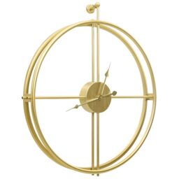 Berkfield Home Wall Clock Gold 52 cm Iron - thumbnail 3