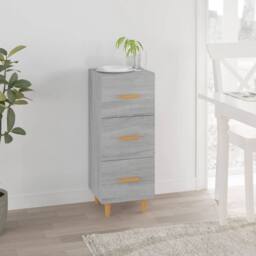 Berkfield Home Sideboard Grey Sonoma 34.5x34x90 cm Engineered Wood - thumbnail 2