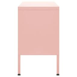 Berkfield Home TV Cabinet Pink 105x35x50 cm Steel - Size: 105 x 35 x 50 cm - thumbnail 4