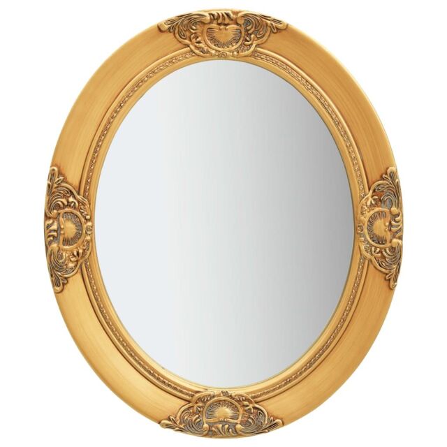 Berkfield Home Wall Mirror Baroque Style 50x60 cm Gold - image 1