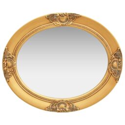 Berkfield Home Wall Mirror Baroque Style 50x60 cm Gold - thumbnail 3