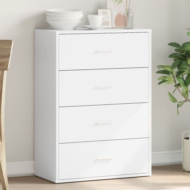 Berkfield Home Sideboard White 60x31x84 cm Engineered Wood - Size: 60 x 31 x 84 cm - image 1
