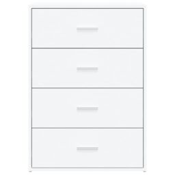 Berkfield Home Sideboard White 60x31x84 cm Engineered Wood - Size: 60 x 31 x 84 cm - thumbnail 5