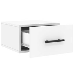 Berkfield Home Wall-mounted Bedside Cabinet White 35x35x20 cm - Size: 35 x 35 x 20 cm - thumbnail 6