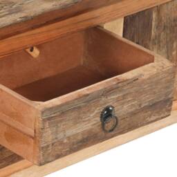 Berkfield Home TV Cabinet 120x30x40 cm Solid Acacia Wood & Reclaimed Wood in Brown - Size: 120 x 30 x 40 cm - thumbnail 7