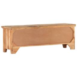 Berkfield Home TV Cabinet 120x30x40 cm Solid Acacia Wood & Reclaimed Wood in Brown - Size: 120 x 30 x 40 cm - thumbnail 4