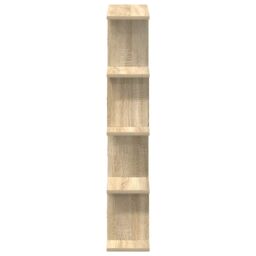 Berkfield Home Wall Cube Shelf 12 Compartments Sonoma Oak Engineered Wood in Brown - thumbnail 5