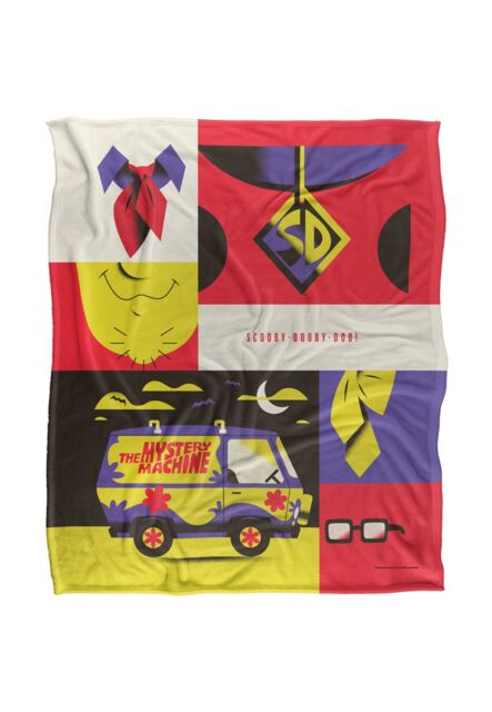 Warner Bros. Scooby-Doo Icons Silky Touch Super Soft Throw Blanket 152 X 127 cm in White - image 1