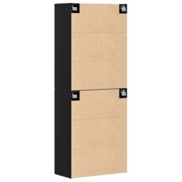 Berkfield Home Cabinets 2 pcs Black Oak 69, 5x34x180 cm Engineered Wood - Size: 5 x 34 x 180 cm - thumbnail 7