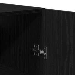 Berkfield Home Cabinets 2 pcs Black Oak 69, 5x34x180 cm Engineered Wood - Size: 5 x 34 x 180 cm - thumbnail 9