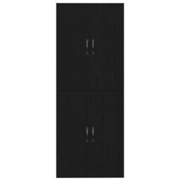 Berkfield Home Cabinets 2 pcs Black Oak 69, 5x34x180 cm Engineered Wood - Size: 5 x 34 x 180 cm - thumbnail 5