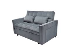 LUXURY LIFE Madrid Jumbo Cord 2 Seater Pull Out Sofa Bed in Grey - thumbnail 3