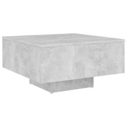 Berkfield Home Coffee Table Concrete Grey 60x60x31.5 cm Engineered Wood - thumbnail 2