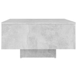 Berkfield Home Coffee Table Concrete Grey 60x60x31.5 cm Engineered Wood - thumbnail 4