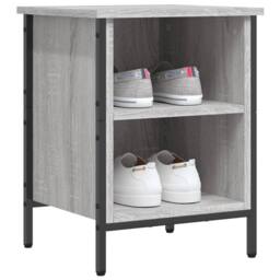 Berkfield Home Shoe Cabinet Grey Sonoma 38x35x50 cm Engineered Wood - Size: 38 x 35 x 50 cm - thumbnail 1