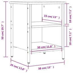 Berkfield Home Shoe Cabinet Grey Sonoma 38x35x50 cm Engineered Wood - Size: 38 x 35 x 50 cm - thumbnail 9