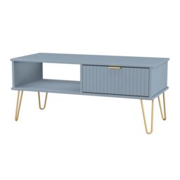 Ready Assembled 2 U Bexley 1 Drawer Coffee Table (Ready Assembled) in Light Blue - thumbnail 4