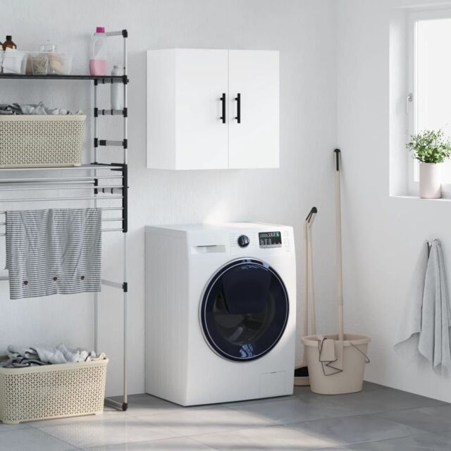Berkfield Home Wall Cabinet White 60x31x60 cm Engineered Wood - Size: 60 x 31 x 60 cm - image 1
