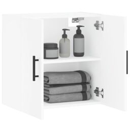 Berkfield Home Wall Cabinet White 60x31x60 cm Engineered Wood - Size: 60 x 31 x 60 cm - thumbnail 4