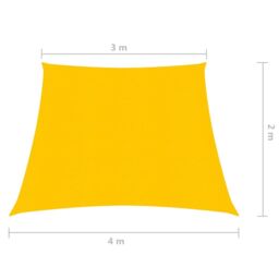 Berkfield Home Sunshade Sail 160 g/m ² Yellow 3/4x2 m HDPE - thumbnail 6