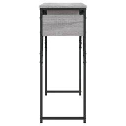 Berkfield Home Console Table with Shelf Grey Sonoma 105x30x75cm Engineered Wood - Size: 105 x 30 x 75 cm - thumbnail 5