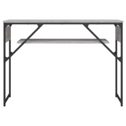 Berkfield Home Console Table with Shelf Grey Sonoma 105x30x75cm Engineered Wood - Size: 105 x 30 x 75 cm - thumbnail 4