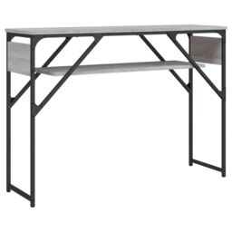 Berkfield Home Console Table with Shelf Grey Sonoma 105x30x75cm Engineered Wood - Size: 105 x 30 x 75 cm - thumbnail 6
