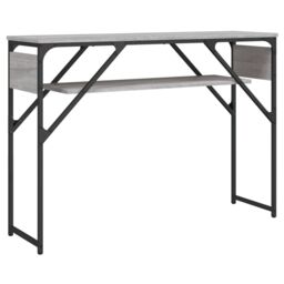Berkfield Home Console Table with Shelf Grey Sonoma 105x30x75cm Engineered Wood - Size: 105 x 30 x 75 cm - thumbnail 2