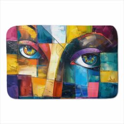 Warren Reed - Designer Fragmented Vision: Eyes Of The Soul Sherpa Blanket - Size: Large - thumbnail 1
