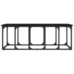 Berkfield Home Modern Coffee Table Black 100x50x35.5 cm Engineered Wood - thumbnail 4