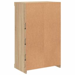Berkfield Home Sideboard with LED Lights Sonoma Oak 60.5x37x100 cm in Light Brown - thumbnail 8