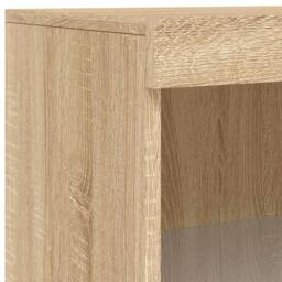 Berkfield Home Sideboard with LED Lights Sonoma Oak 60.5x37x100 cm in Light Brown - thumbnail 9
