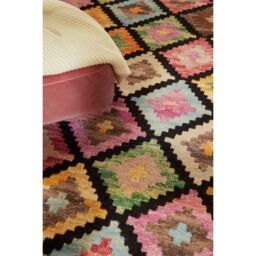 THE RUGS Kamal Kelim Rug, Handwoven Wool & Cotton, Reversible 3mm Flat Pile - Size: 120 cm x 170 cm - thumbnail 5