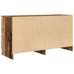 Berkfield Home TV Cabinet Old Wood 100x35x54 cm Engineered Wood in Brown - Size: 100 x 35 x 54 cm - thumbnail 8