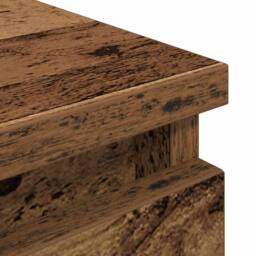 Berkfield Home TV Cabinet Old Wood 100x35x54 cm Engineered Wood in Brown - Size: 100 x 35 x 54 cm - thumbnail 9
